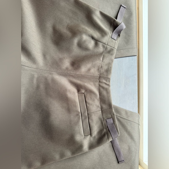 Olive Green Burberry Trousers - Picture 3 of 4